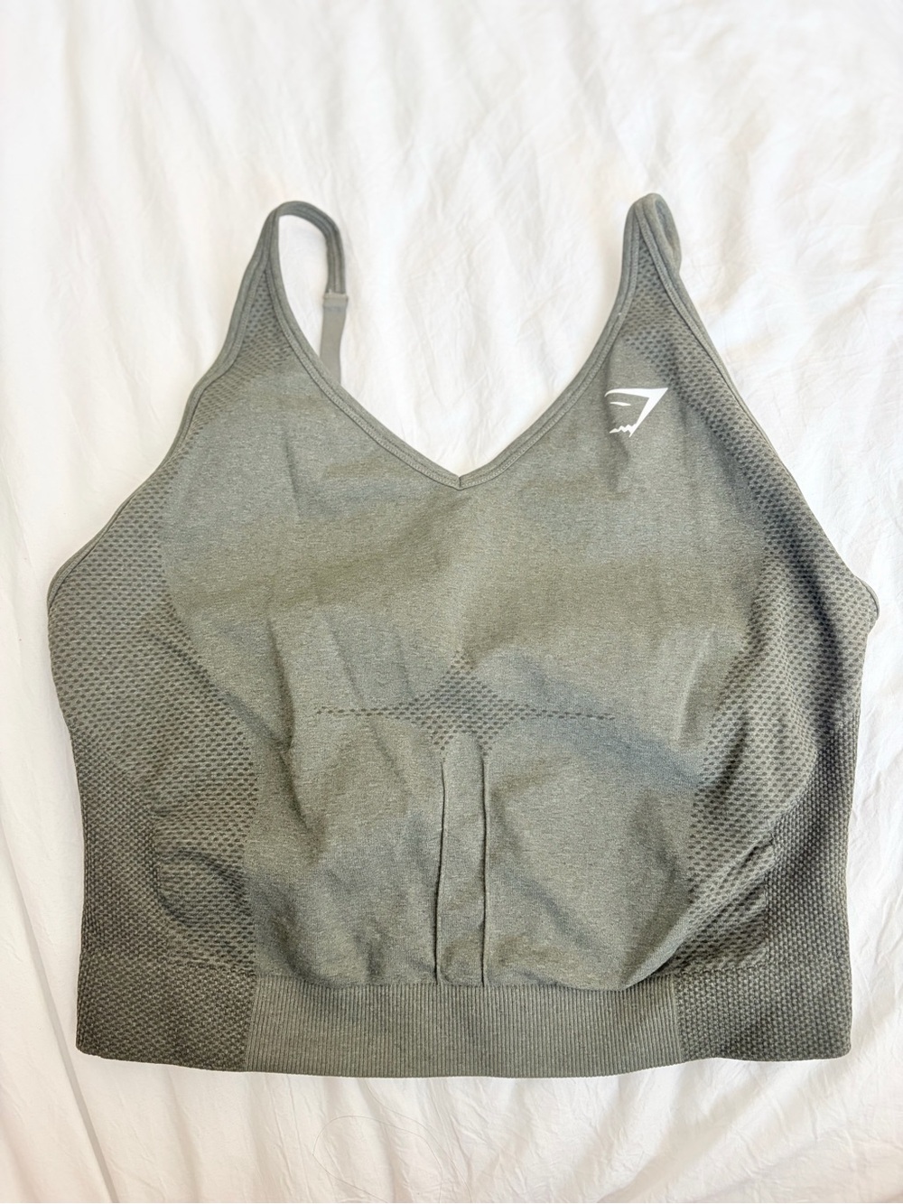 Gymshark Olive Seamless Low-Impact Sports Bra